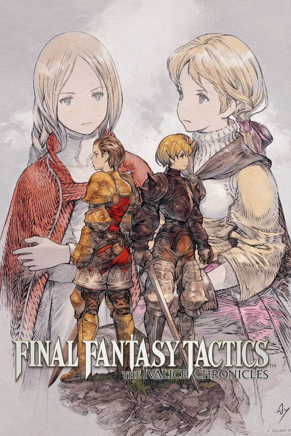 Ảnh bìa chính thức của game Final Fantasy Tactics: The Ivalice Chronicles.