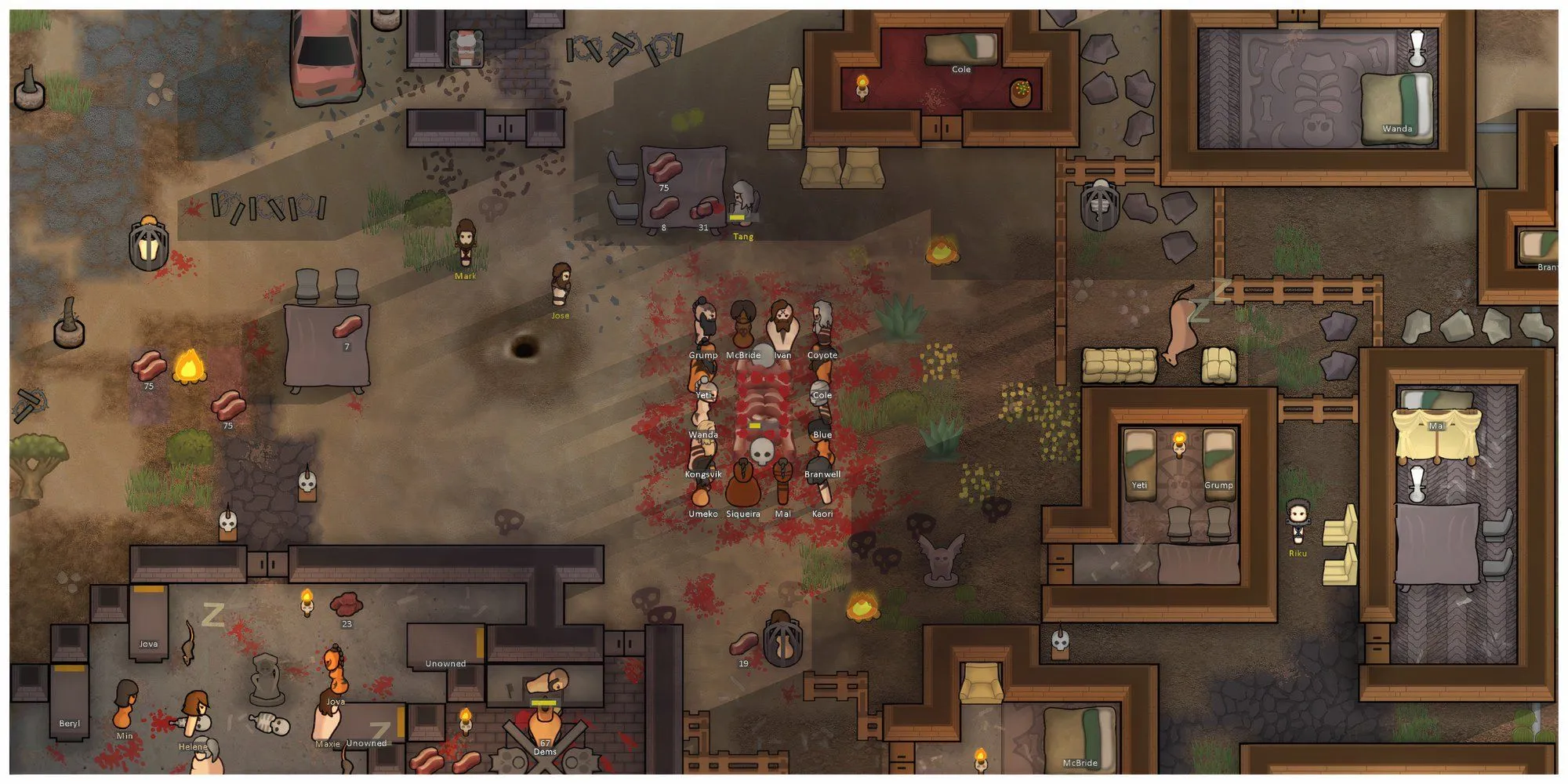 Ảnh chụp màn hình game Rimworld với các bản mod mở rộng gameplay và tính năng mới