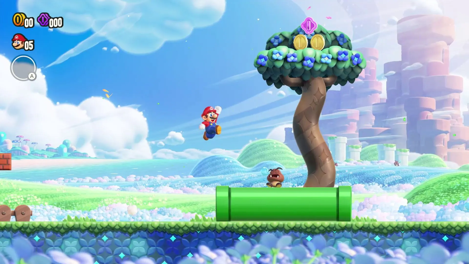 Ảnh chụp màn hình gameplay của Super Mario Bros. Wonder