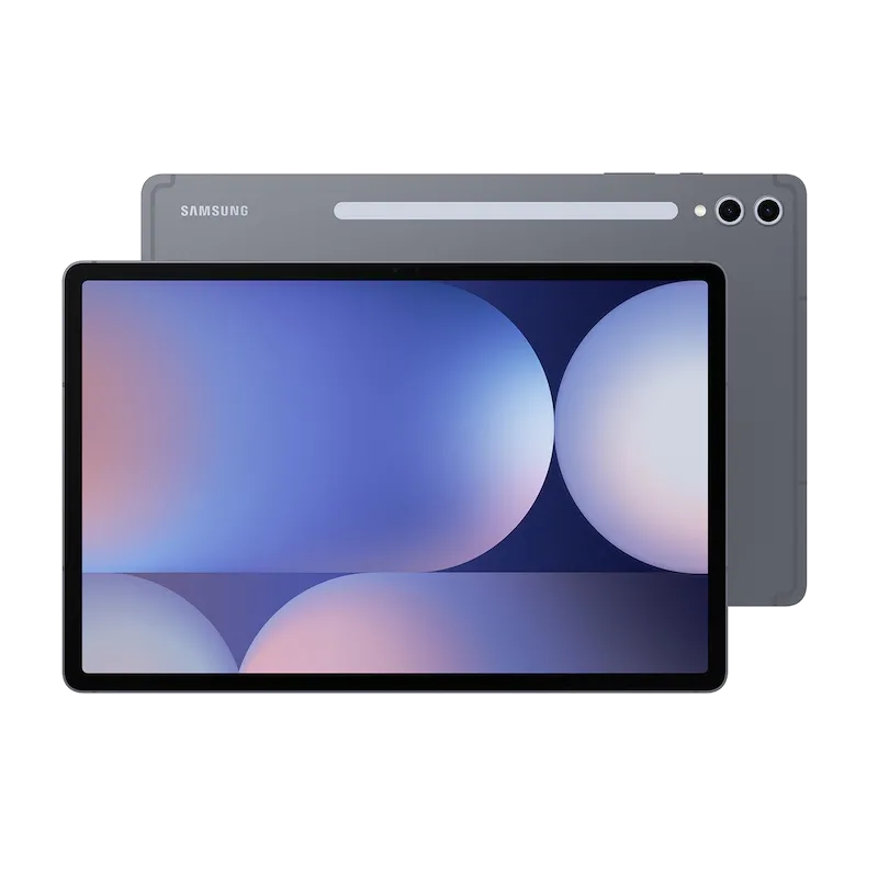 Ảnh tổng quan mặt trước và mặt sau của máy tính bảng Samsung Galaxy Tab S10+, cho thấy thiết kế mỏng và camera sau.