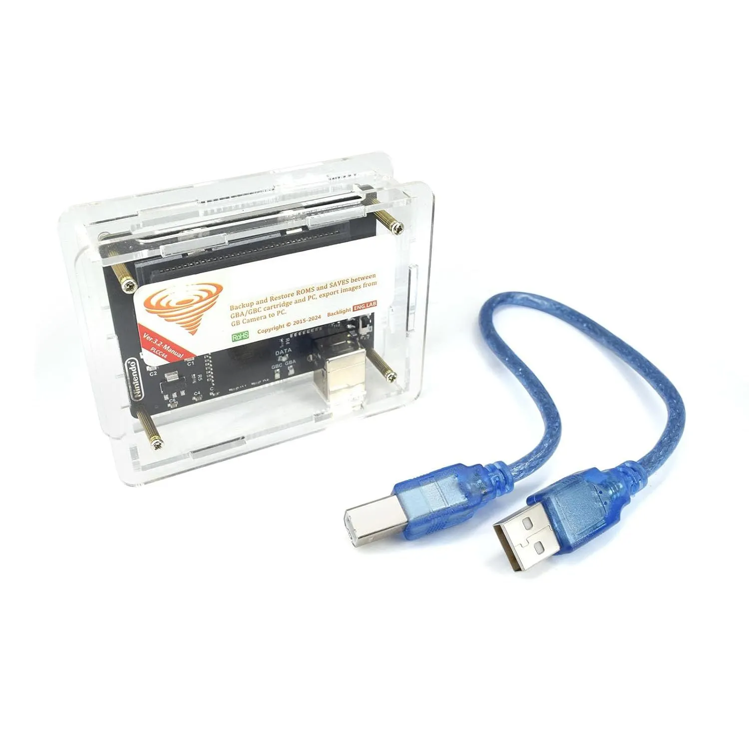 Bộ đọc băng game XBERSTAR Flash Boy 3.1 Cyclone GBC&amp;GBA ROMS và cáp USB
