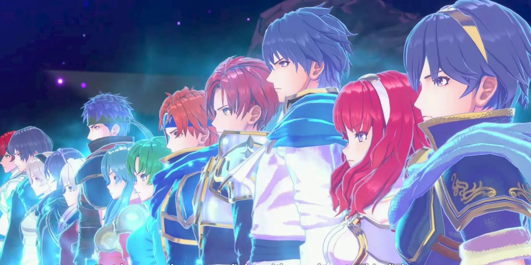 Các biểu tượng Fire Emblem từ Fire Emblem Engage xếp hàng, tượng trưng cho tiềm năng game phụ Fire Emblem