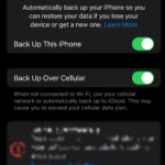 Cách sao lưu iPhone thủ công lên iCloud