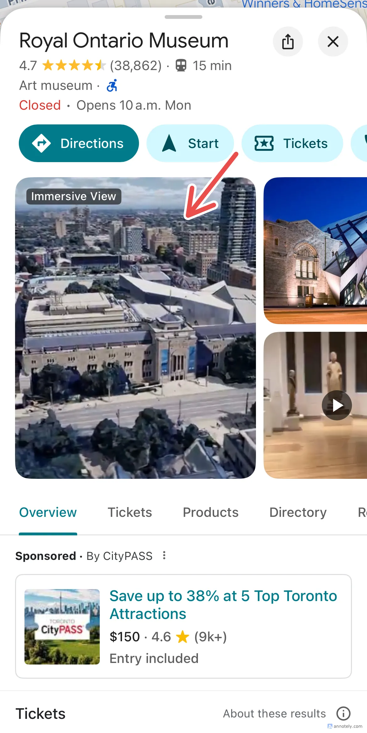 Cách truy cập tính năng Immersive View trên ứng dụng Google Maps để khám phá địa danh 3D