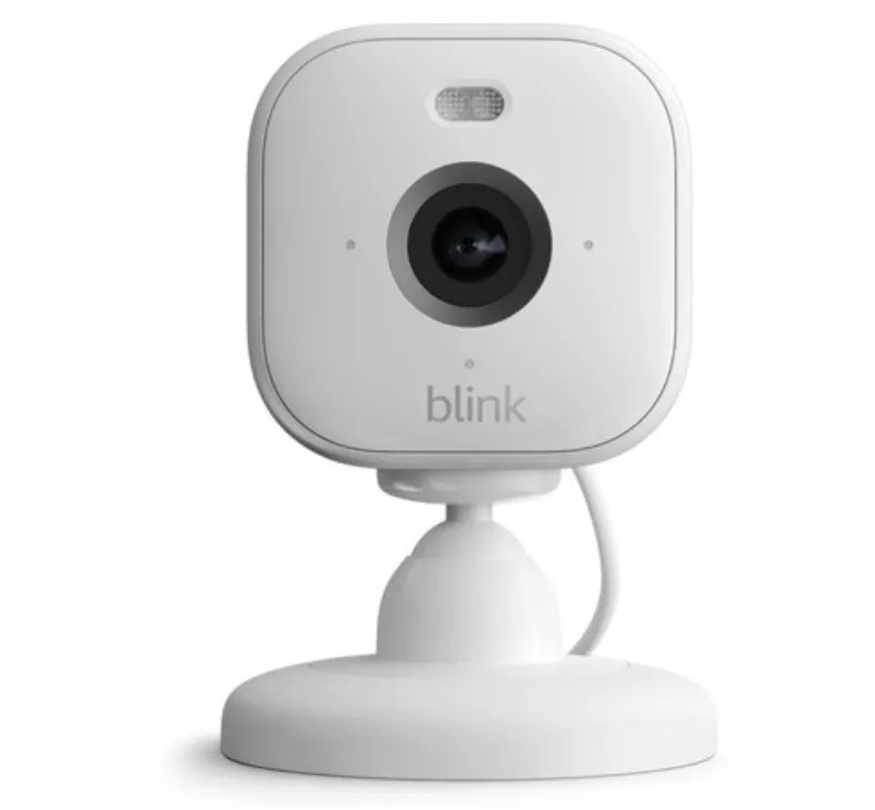 Camera an ninh trong nhà Blink Mini 2 màu trắng với thiết kế nhỏ gọn