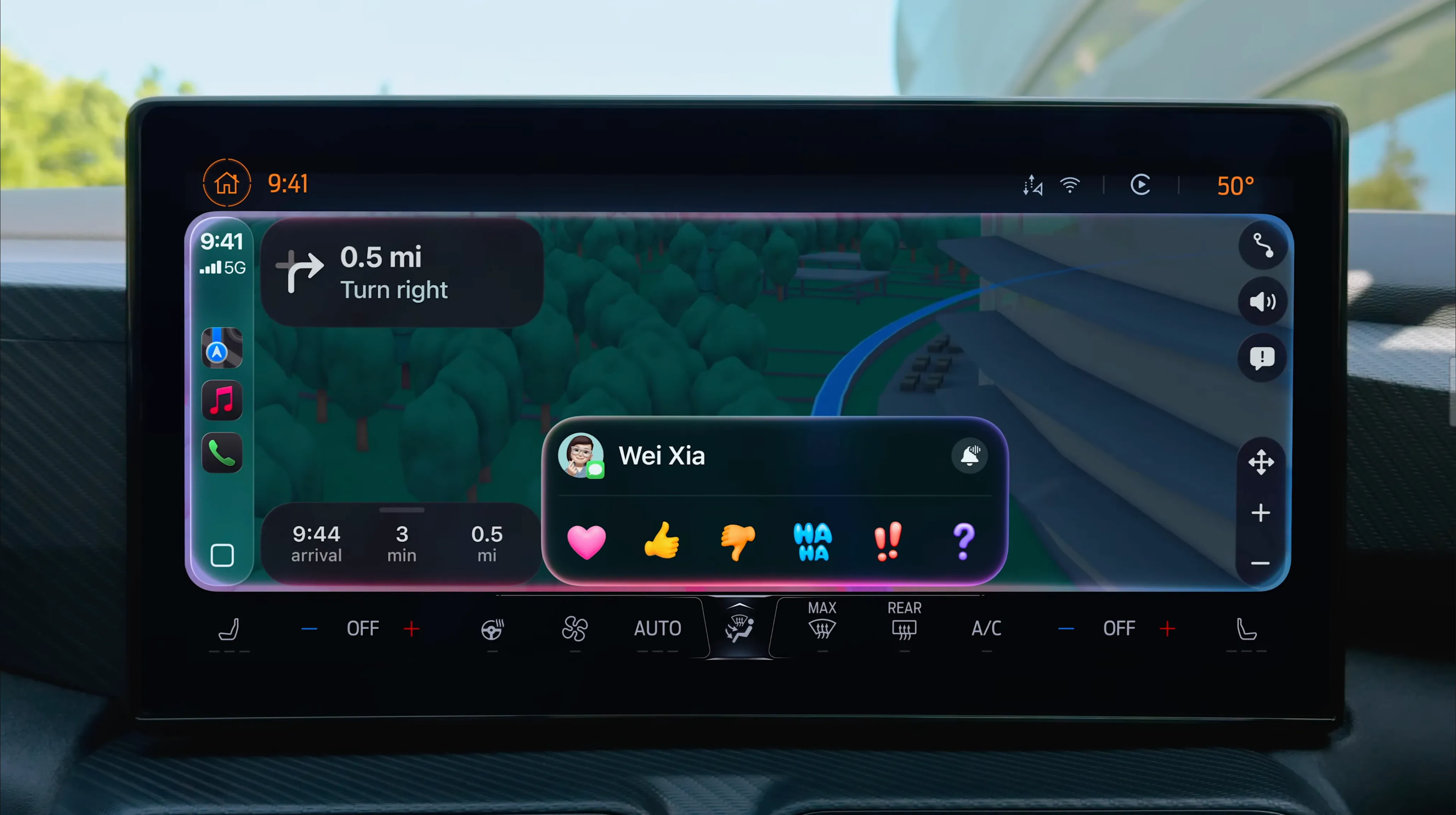 CarPlay Tapbacks trên iOS 26.