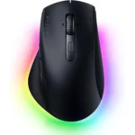 Chuột Razer Pro Click V2 với thiết kế công thái học màu đen sang trọng, thể hiện sự thoải mái và hiệu quả cho người dùng máy tính.