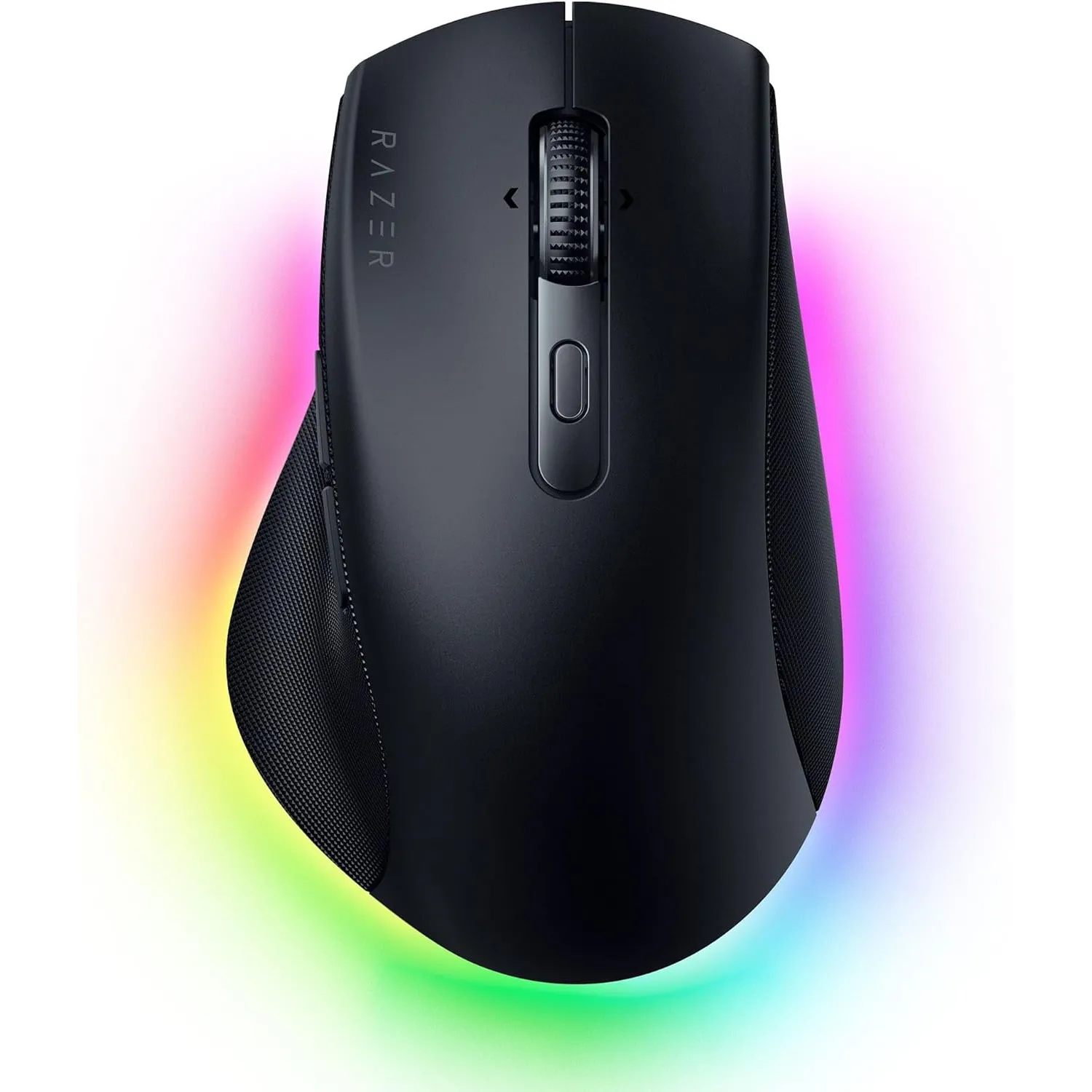 Chuột Razer Pro Click V2 với thiết kế công thái học màu đen sang trọng, thể hiện sự thoải mái và hiệu quả cho người dùng máy tính.