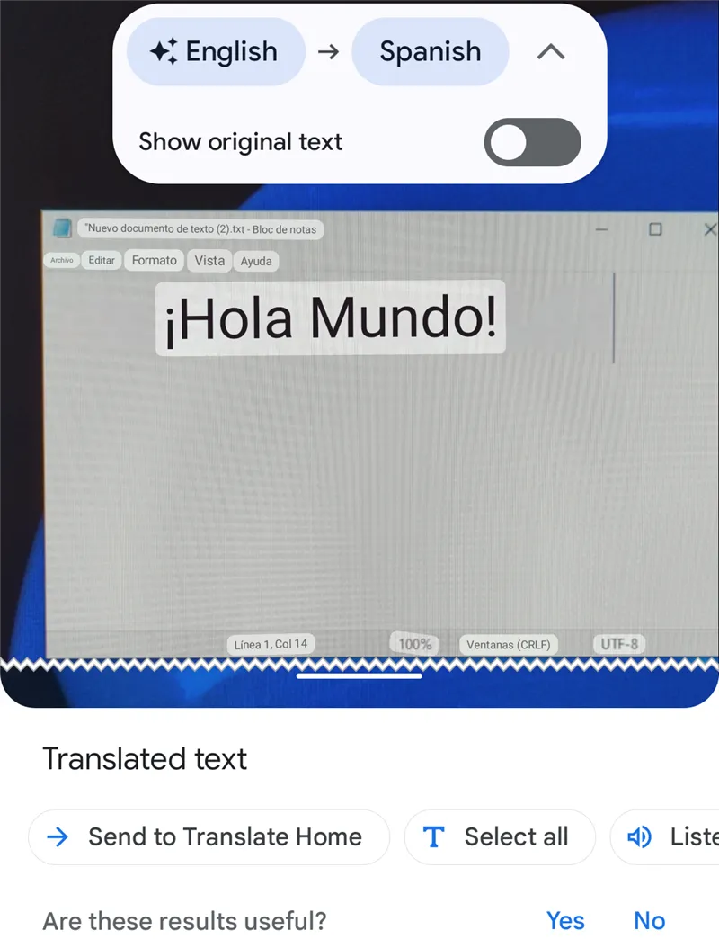 Chụp ảnh để dịch với Google Lens