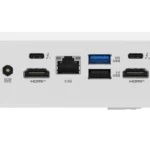Cổng kết nối phía sau của Mini PC ASUS NUC 15 Pro+ với các cổng HDMI, Thunderbolt 4, USB và Ethernet
