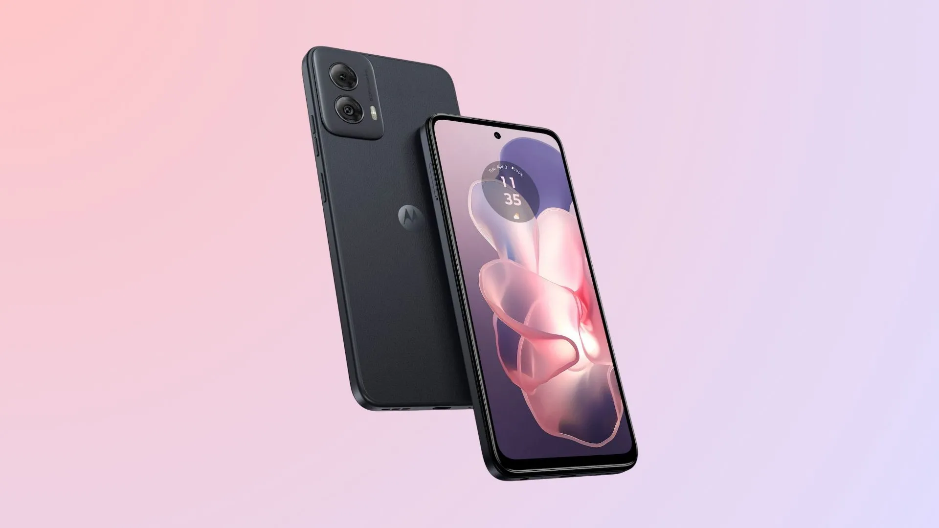 Điện thoại Motorola Moto G Power 2024 với mặt lưng giả da sang trọng