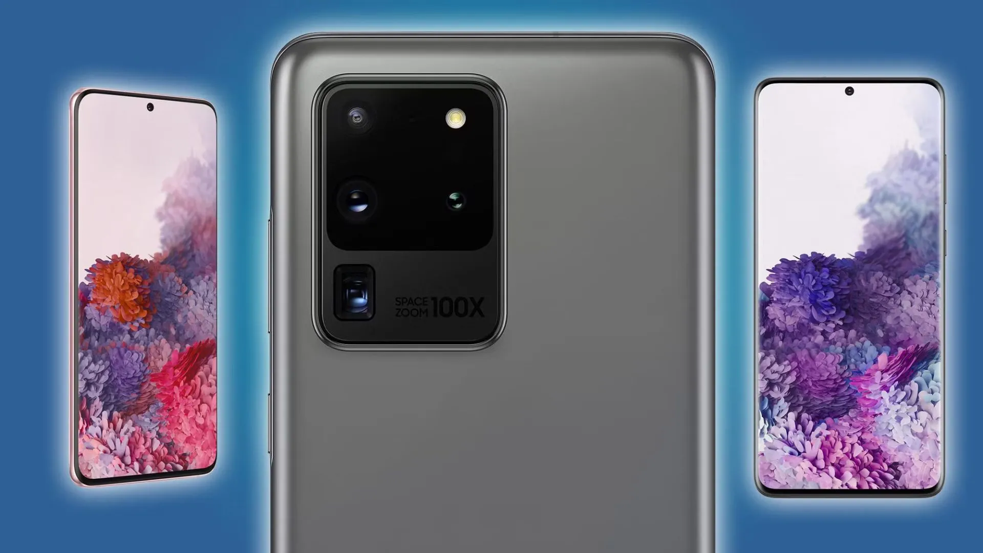 Điện thoại Samsung Galaxy S20 Ultra màu đen trên bàn làm việc