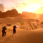 Game thủ Helldivers 2 chiến đấu chống lại lũ quái vật Terminids ngoài hành tinh trong một nhiệm vụ chiến đấu căng thẳng.
