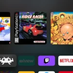 Giao diện Apple TV với ứng dụng giả lập RetroArch dành cho game retro