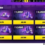 Giao diện cửa hàng game Asphalt Legends Unite