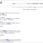 Giao diện Google Tìm kiếm năm 1998 đơn giản với logo và thanh nhập từ khóa