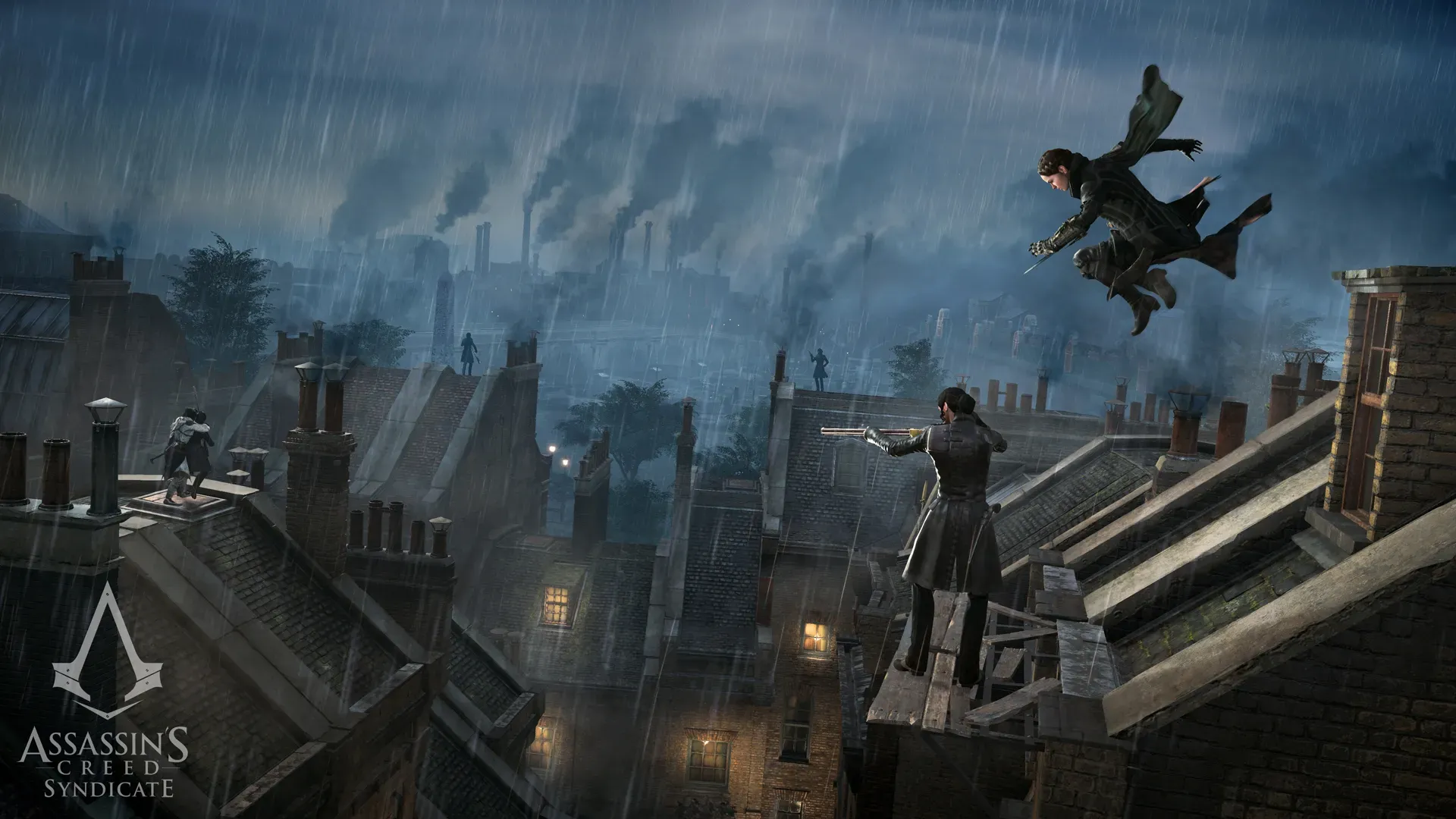 Hai nhân vật chính Jacob và Evie Frye trong Assassin's Creed Syndicate