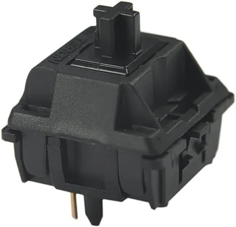 Hình ảnh cận cảnh switch cơ Gateron Oil King V2, dòng switch linear cao cấp cho bàn phím custom.