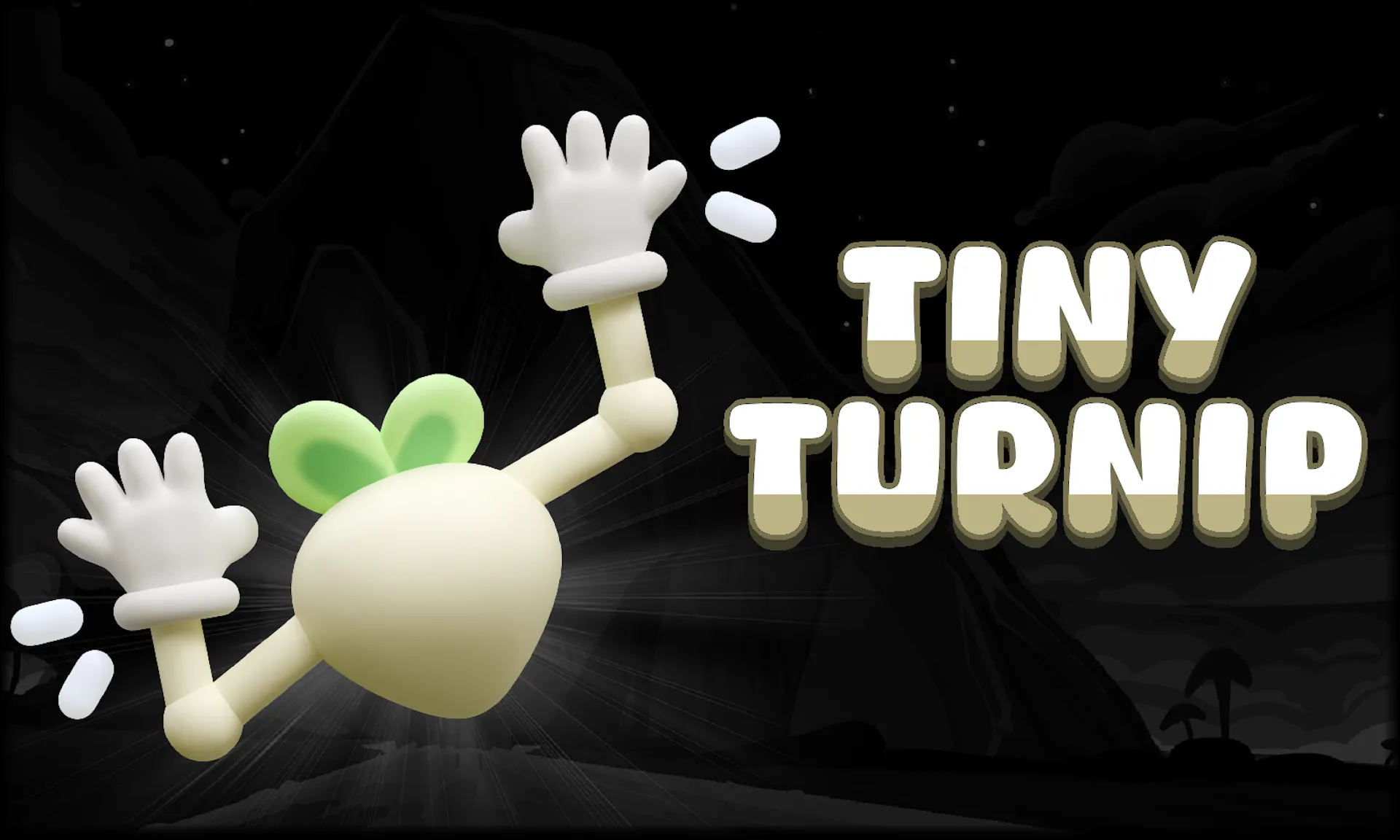 Hình ảnh chính của game Tiny Turnip, một tựa game Metroidvania độc đáo trong Playdate Season 2, với nhân vật chính là củ cải.