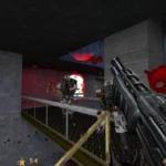 Hình ảnh gameplay Half-Life với Gordon Freeman trong cơ sở Black Mesa.
