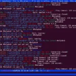 Hình ảnh giao diện tmux với tùy chỉnh màu sắc, chạy ứng dụng IRC Weechat trên một tài khoản shell, minh họa việc duy trì phiên làm việc từ xa.