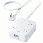 Hình ảnh ổ cắm Anker 341 đa năng với các cổng cắm nổi bật