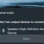 Hình ảnh rò rỉ về tùy chọn chia sẻ âm thanh mới trong Quick Settings của Windows 11