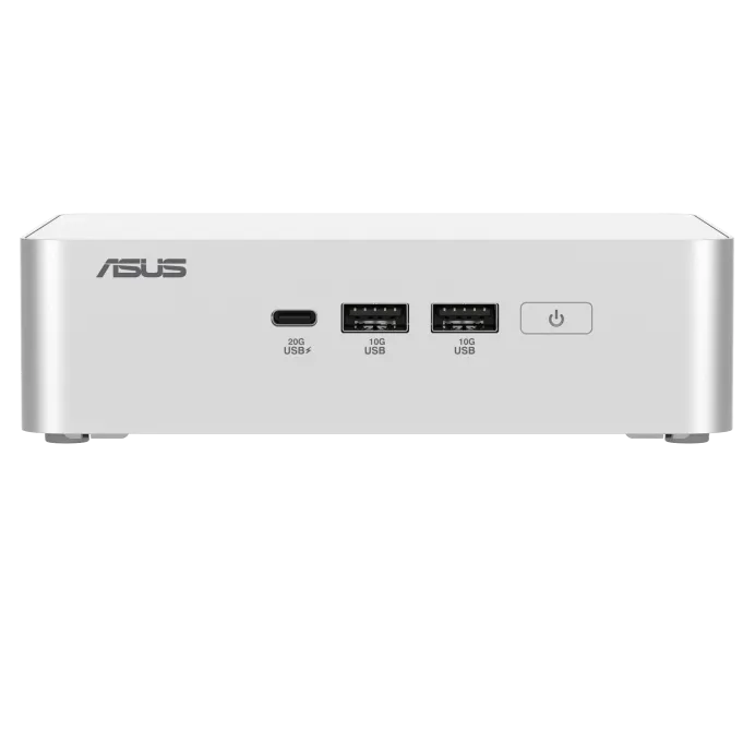 Hình ảnh thu nhỏ Mini PC ASUS NUC 15 Pro+ nhìn từ phía trước, làm nổi bật thiết kế nhỏ gọn
