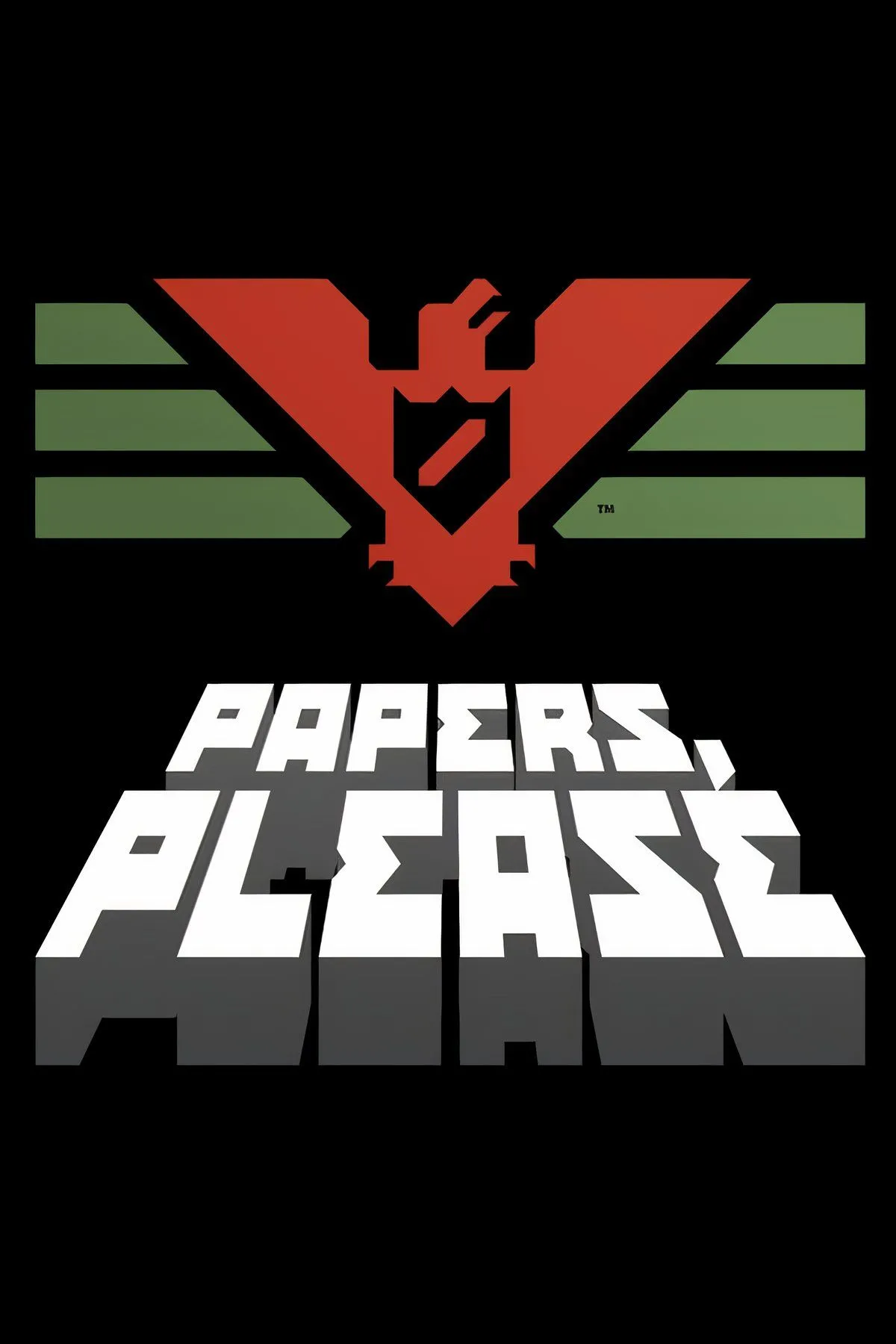Hình ảnh tổng hợp gameplay Papers, Please, thể hiện sự căng thẳng của các quyết định nhập cư.