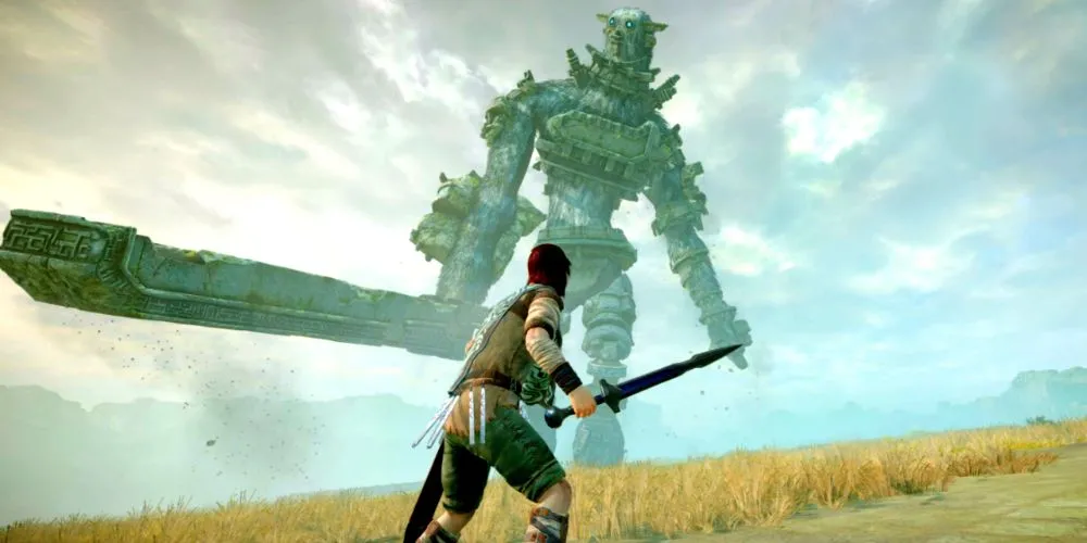 Hình ảnh trong game Shadow of the Colossus.