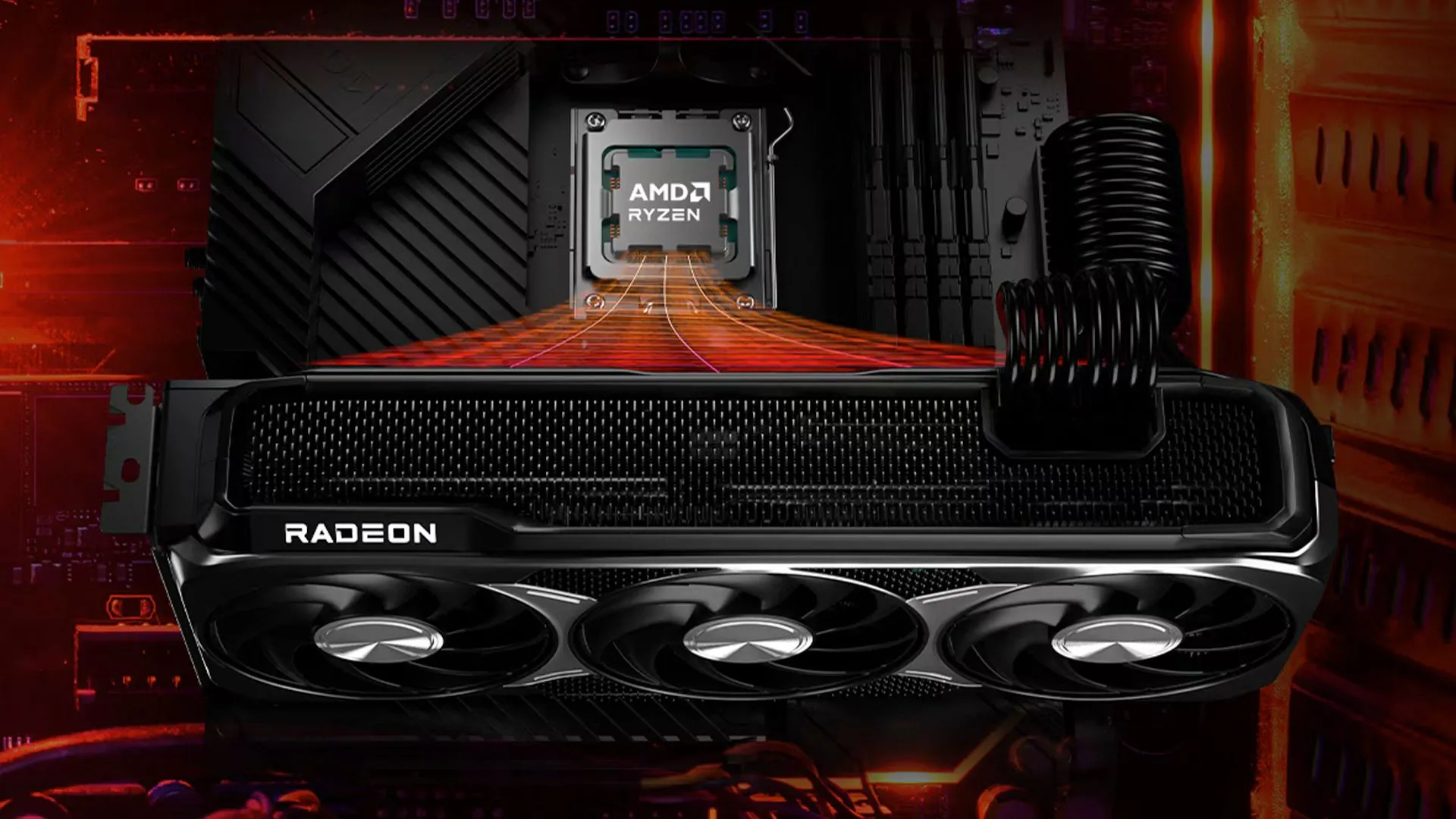 Hình minh họa card đồ họa AMD RX 9070.