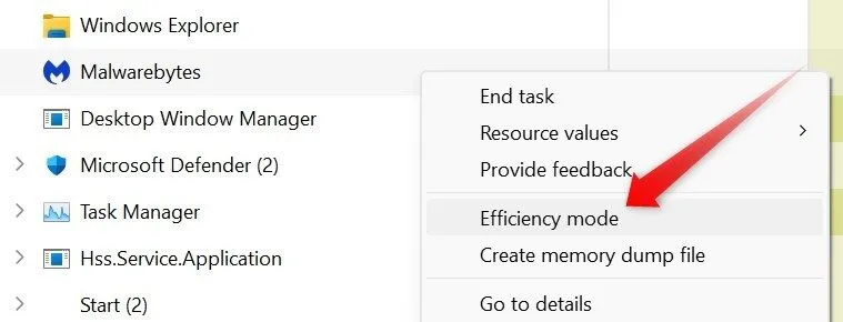 Hướng dẫn bật chế độ hiệu quả (Efficiency Mode) trong Task Manager để tối ưu tài nguyên