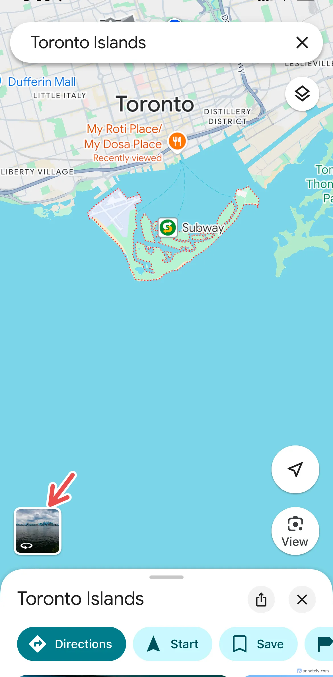Hướng dẫn truy cập chế độ xem đường phố Street View trên ứng dụng Google Maps