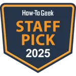 Huy hiệu "Sản phẩm được lựa chọn bởi đội ngũ How-To Geek 2025" dành cho Nothing Phone (3)