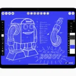 iPad 11th thế hệ mới màu xanh dương với màn hình hiển thị rõ nét