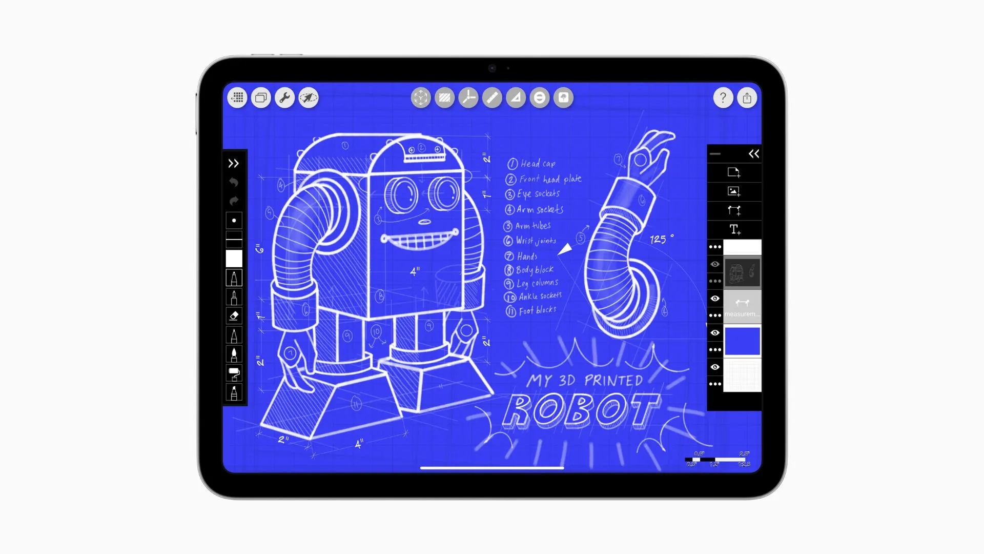 iPad 11th thế hệ mới màu xanh dương với màn hình hiển thị rõ nét