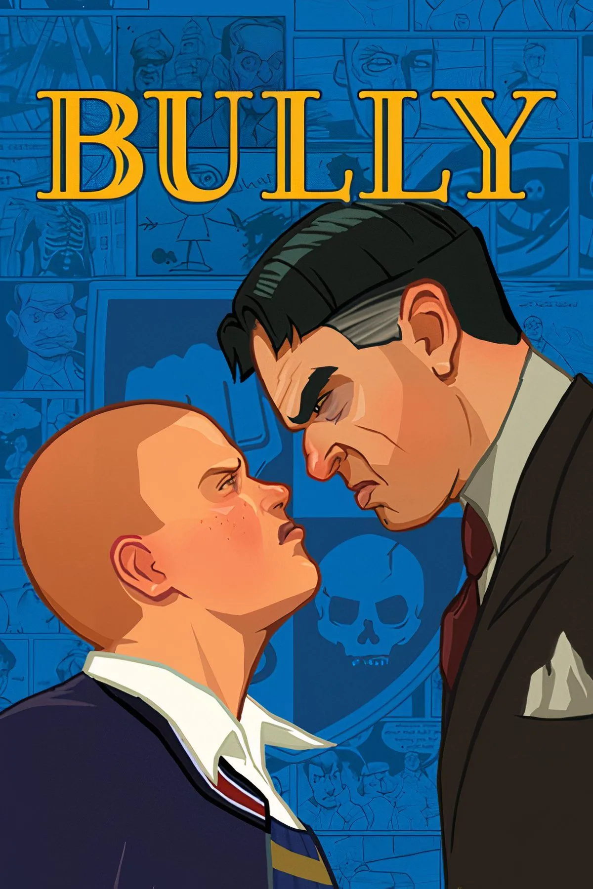Jimmy Hopkins, nhân vật chính của Bully, đang cưỡi xe đạp trong khuôn viên trường học Bullworth Academy