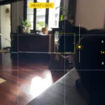 Khóa lấy nét và phơi sáng AF/AE Lock trong ứng dụng Camera của iPhone.