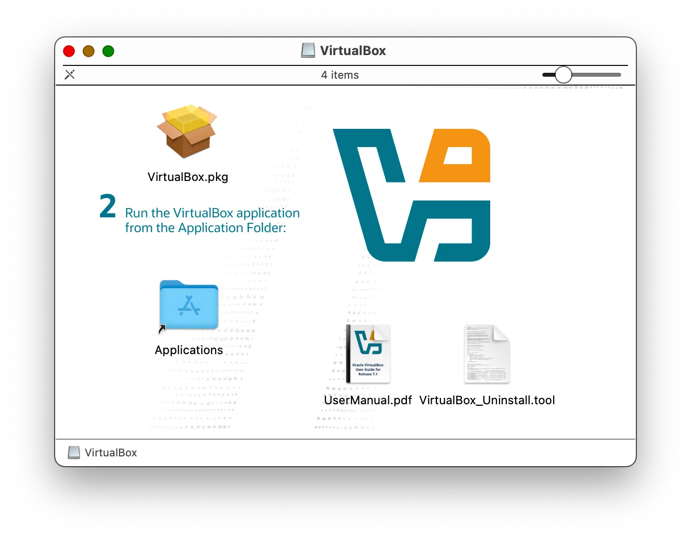 Khởi chạy trình cài đặt VirtualBox trên macOS Apple Silicon