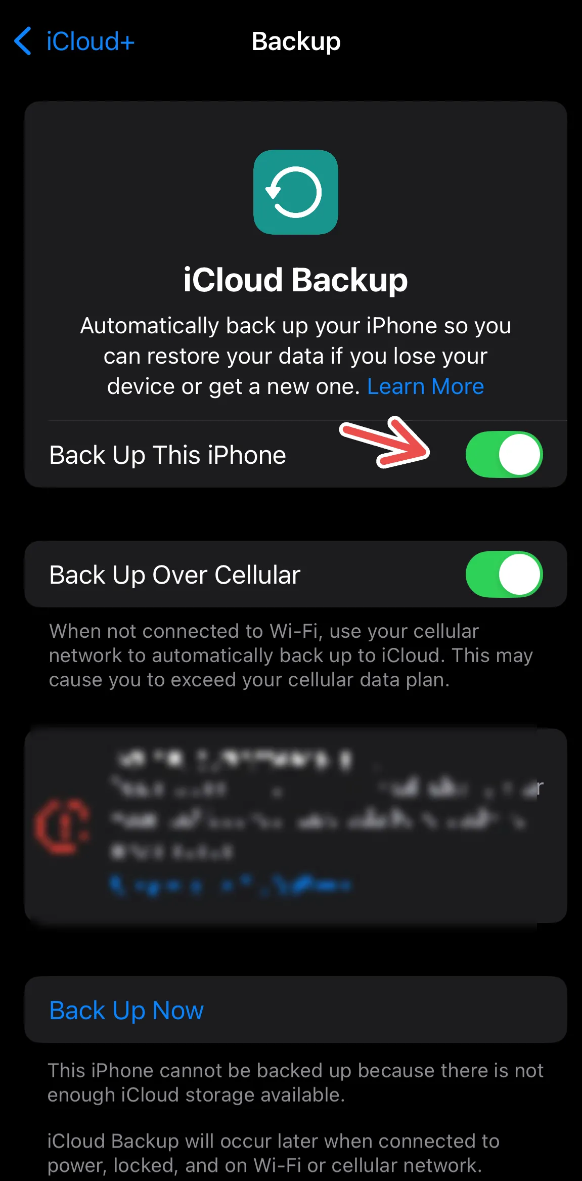 Kích hoạt tính năng sao lưu iCloud tự động cho iPhone