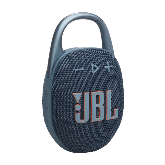 Loa Bluetooth di động JBL Clip 5 màu xanh với móc carabiner tích hợp