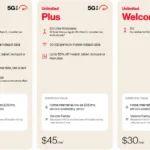 Logo nhà mạng Verizon trên nền màu đỏ