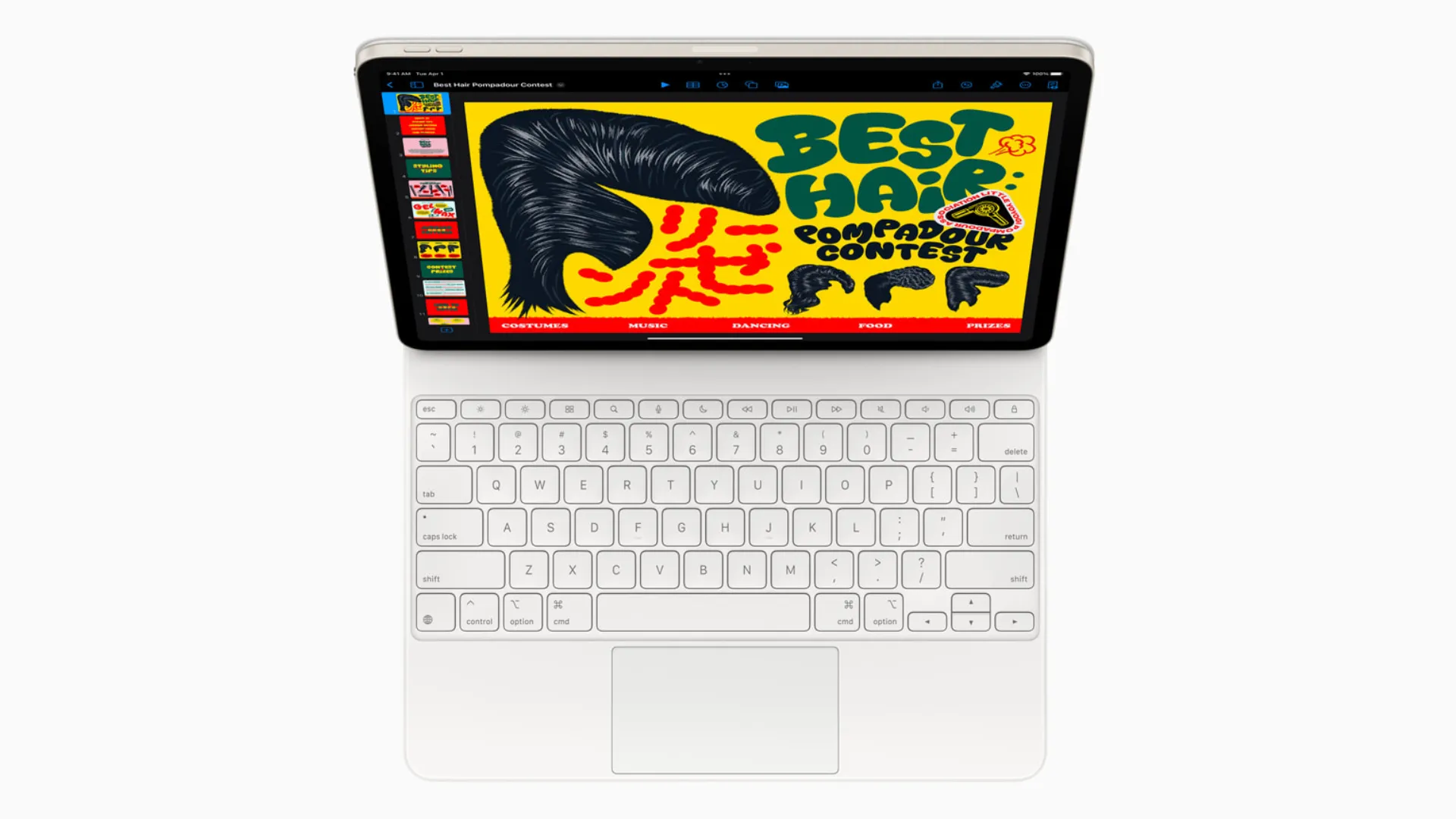 Magic Keyboard mới cho iPad Air M3 với trackpad lớn hơn và hàng phím chức năng, biến iPad thành một thiết bị thay thế laptop hiệu quả.