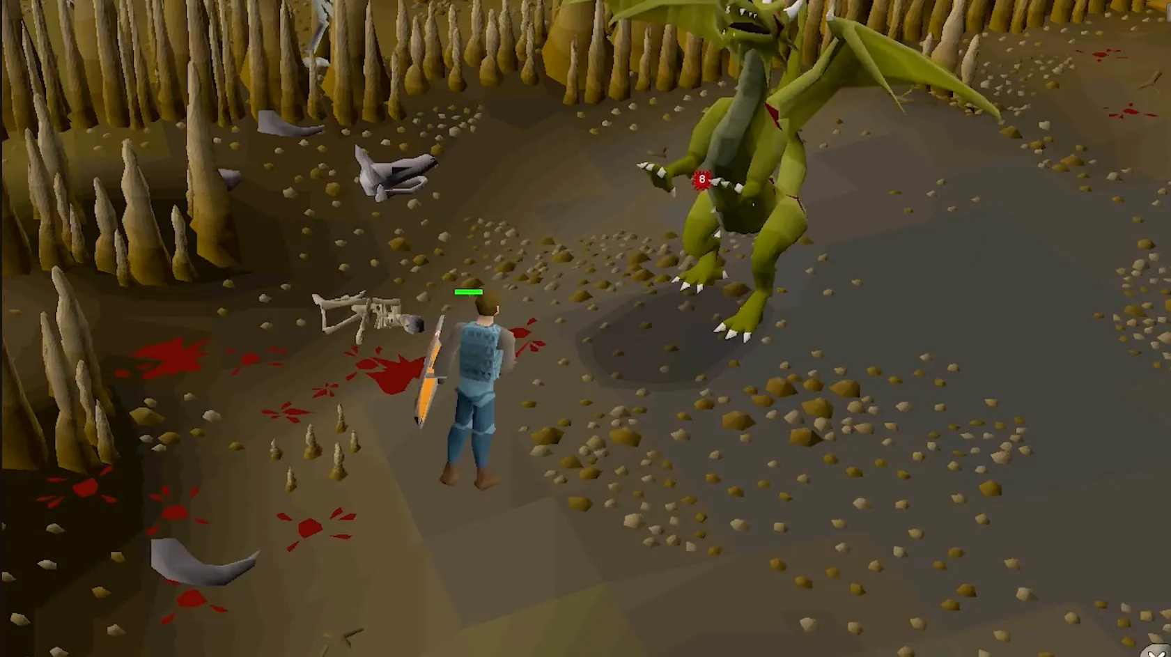 Màn hình game Old School Runescape với giao diện MMORPG cổ điển