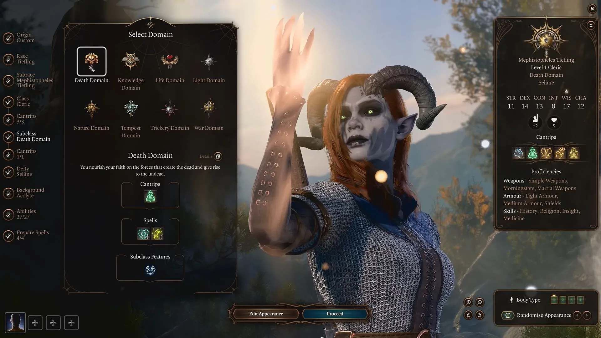 Màn hình lựa chọn các lớp phụ (subclass) mới trong Baldur's Gate 3 Patch 8, mở rộng tùy chọn xây dựng nhân vật.