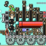 Mario và Bowser trong Super Mario Maker 2, tái hiện lối chơi platformer kinh điển.