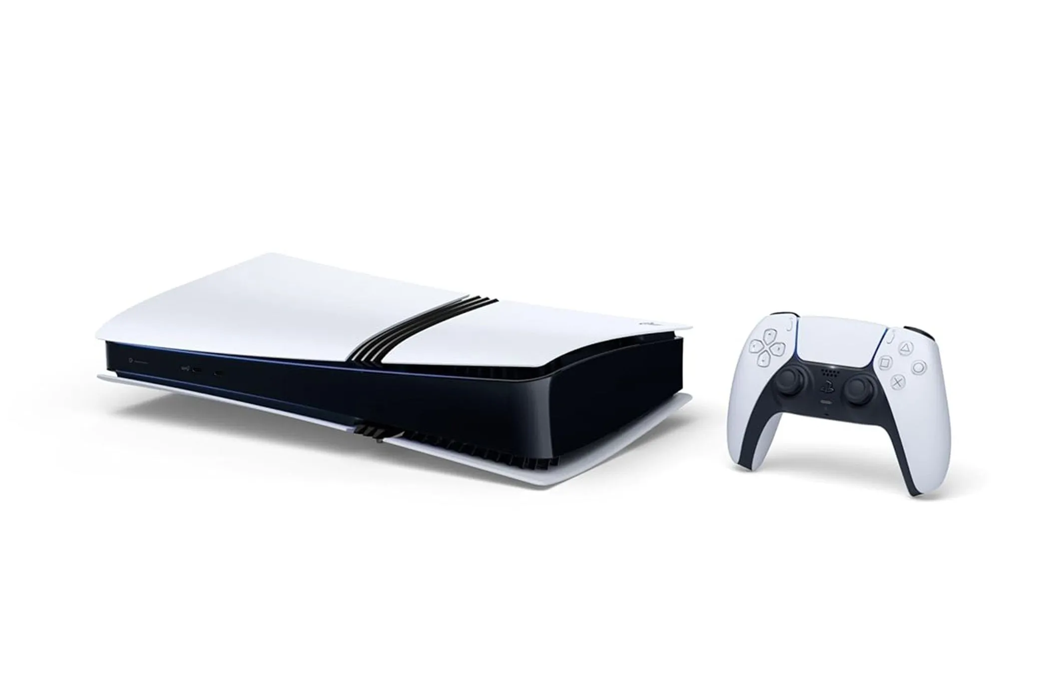 Máy chơi game Sony PlayStation 5 Pro màu trắng.
