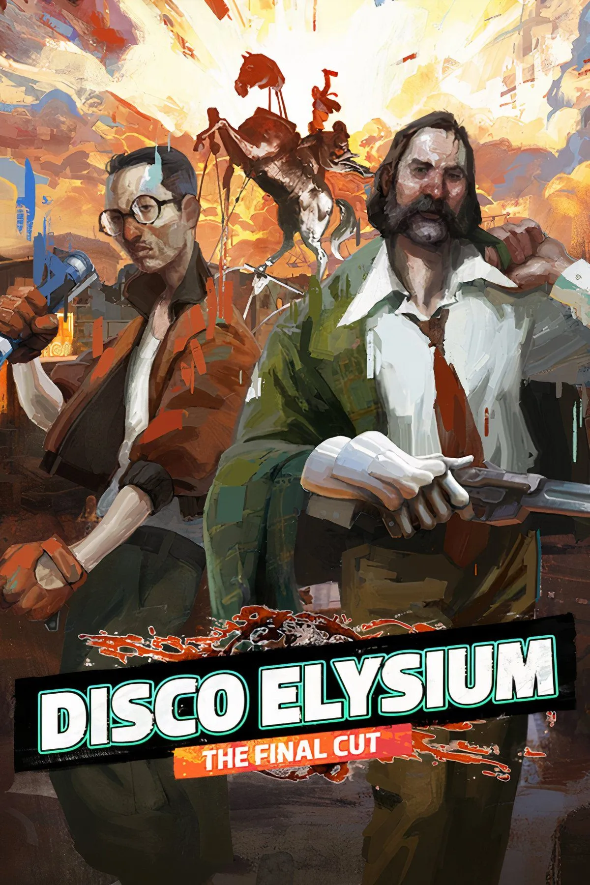 Minh họa sự hỗn loạn và các lựa chọn kỳ quặc trong thế giới của Disco Elysium.