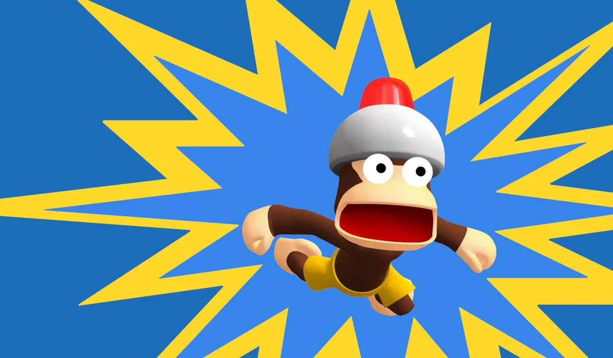 Một chú khỉ trong game Ape Escape trên hệ máy PlayStation.