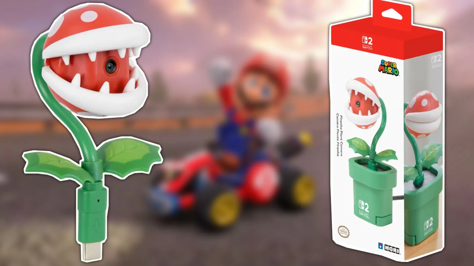 Phụ kiện Camera Hori Piranha Plant mới dành cho Nintendo Switch 2